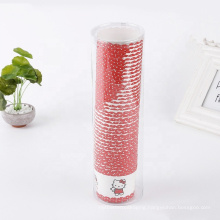 Elegant custom logo printed plastic tube cylinder for snack packaging